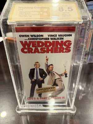 Wedding Crashers (VHS, 2005, Uncorked Edition) BECKETT 8.5  - Late Release - Image 1 of 3