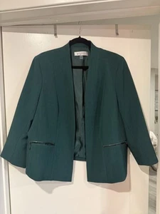 Kasper  Green Blazer Size 16 - Picture 1 of 4
