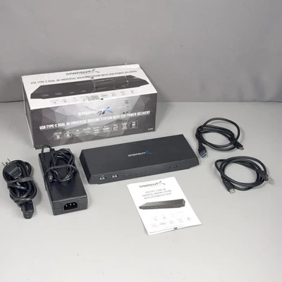 SABRENT USB Type C Dual 4K Universal Docking Station - USB C Power (DS-WSPD) - Image 1 of 4