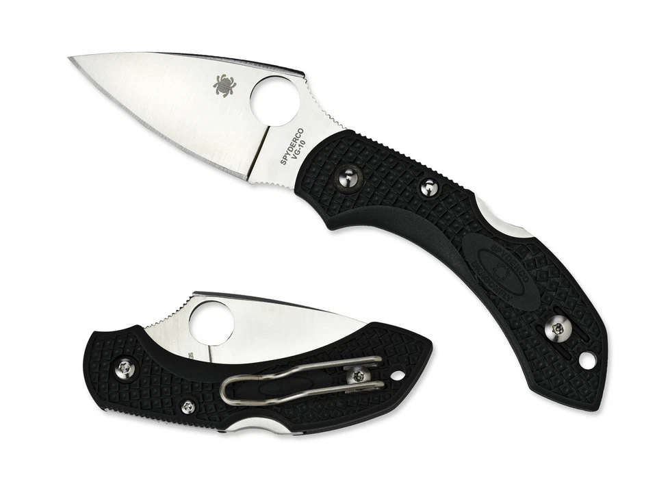 Spyderco Knives Dragonfly 2 Lockback Black FRN Handle VG-10 Stainless C28PBK2 - Image 1 of 4