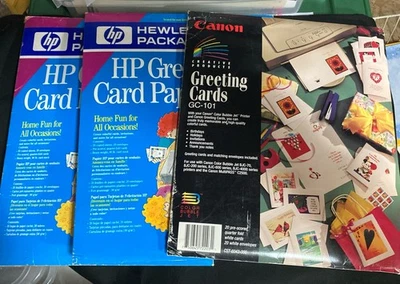 Hewlett Packard/ Cannon Greeting Card Paper Lot 3 - Image 1 of 4