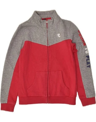 ARENA Girls Graphic Tracksuit Top Jacket 11-12 Years Grey Colourblock AO06 - Image 1 of 3
