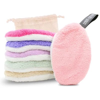 Waschbar Abschmink-Wattepads-6Er-Set | Wiederverwendbare Abschminktücher | Poren - Bild 1 von 4