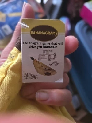 Bananagrams Scrabble Crossword Family Fun Game Bananagram Word Play Kidcore NWT - Image 1 of 2