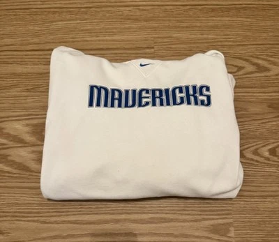 Sudadera con Capucha Nike Dallas Mavericks Para Hombre XXL Blanca Pullover Sudadera Deletrear Logo Foto 1 de 4