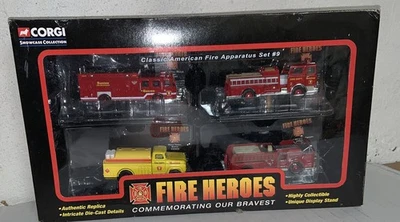 CORGI FIRE HEROES BOSTON CLÁSICO JUEGO DE APARATOS DE FUEGO AMERICANO #9 NUEVO EN CAJA Foto 1 de 4