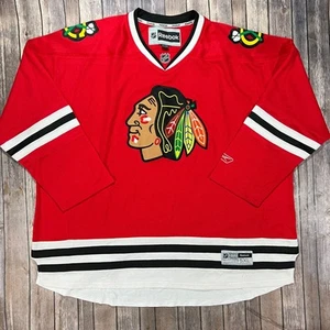 Camiseta de hockey Chicago Blackhawks Reebok 5XL para hombre roja blanca de la NHL - Imagen 1 de 7