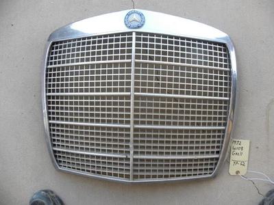 Mercedes Benz W108 W109 Radiator Grill  bonet chrome Kühlerschutzgitter Foto 1 de 4
