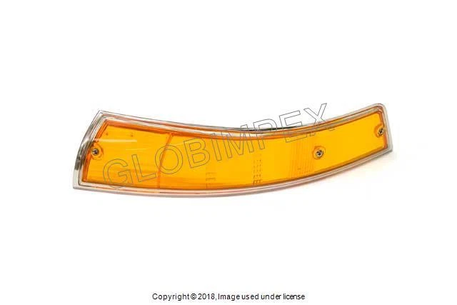 Lente señal de giro PORSCHE 911 912 (1969-1971) (ajuste plateado) DELANTERA IZQUIERDA / LADO DR. Foto 1 de 1