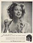 1946 RCA Victor Records: Jeanette MacDonald Vintage Print Ad