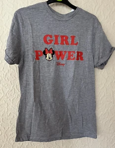 Disney Girls Minnie Mouse Girl Power T-shirt Official 12-13y New - Picture 1 of 3