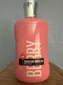 Bath & and Body Works Signature Vanillas Berry 8oz Lotion New Discontinued HTF - Picture 1 of 4