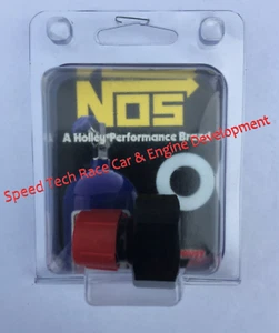 NOS 16233NOS -8 AN Male -660 BOTTLE NUT ADAPTER - AL7075 - BLACK @ SPEED TECH - Picture 1 of 1