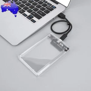 USB 3.1/Type C Clear HDD SSD Caddy Tool-Free for 2.5 Inch SATA HDD SSD - Afbeelding 1 van 18