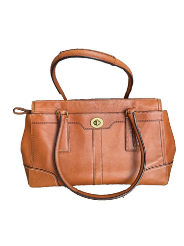BORSA A TRACOLLA COACH HAMPTONS IN PELLE MARRONE 11048