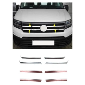 For Volkswagen Crafter Van Chrome Front Grille Moldings Trim Set 4 Pcs 2017 + - Picture 1 of 6