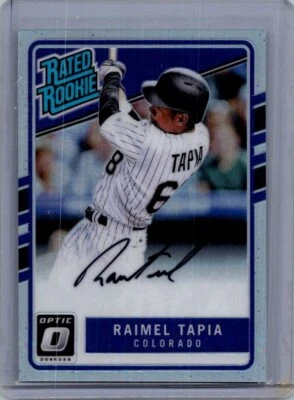 2017 Donruss Optic #RRS-RT Raimel Tapia Rated Rookies Signatures Holo #/150 - Image 1 of 2