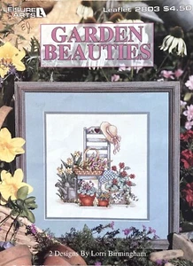Leisure Arts Garden Beauties #2803 by Birmingham Cross Stitch 1995 - Picture 1 of 3
