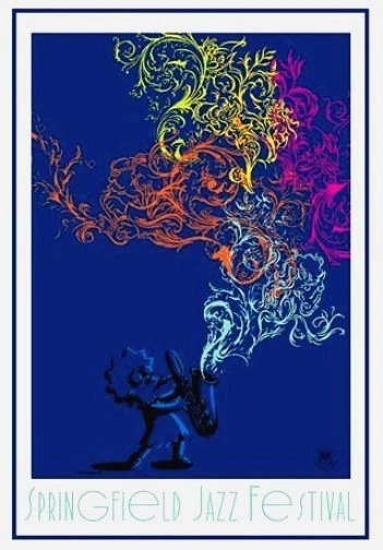 Simpsons Artwork Lisa Simpson Music Saxophone Vibrant Interpretive Modern Art - Image 1 of 1