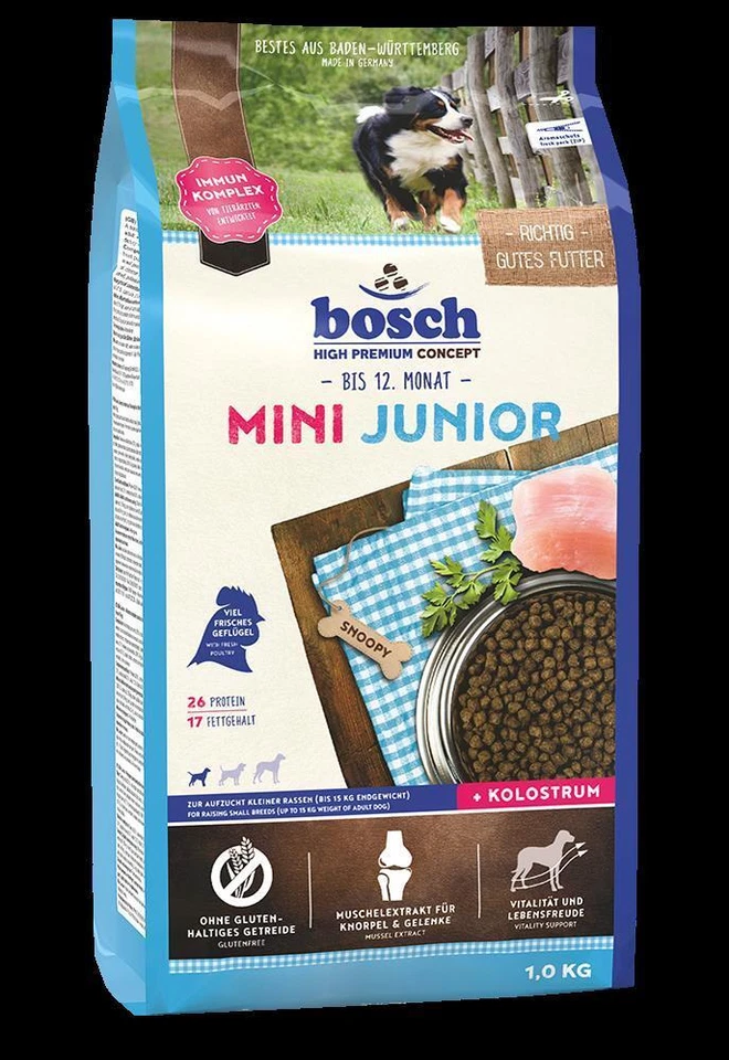 Bosch 1kg Mini Junior Hundefutter Trockenfutter - Bild 1 von 1