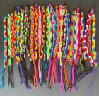 Wholesale 25 colorful thread friendship bracelets handmade Peruvian lot