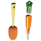 3-in-1 Bottle Cleaner Brush with Carrot Design for Water Bottles and Tumblers