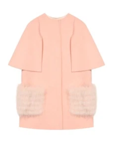 COAT - PINK FUR (SIZE: 8A/14A) ""FENDI"" JFA105 W1D SS21 (-10%) - Picture 1 of 3