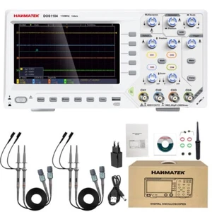 Hanmatek DOS1104 Digital Oszillator 110MHz 4-Kanal 1GS/s Oszilloskop 7" -neu - Bild 1 von 1
