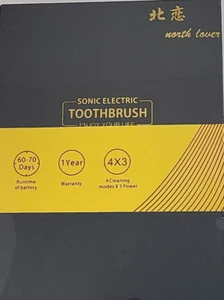 Smart Sonic Electric Toothbrush Rechargeable 4 Cleaning Modes White Oral Care - Picture 1 of 6