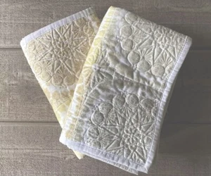 Martha Stewart Pillow Shams Quilted Medallion Snowflake Pattern Standard - Picture 1 of 5