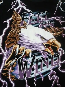 Sunrise Turquoise Inc Vtg (L) Feel The Wind AOP Single Stitch Shirt - Picture 1 of 6