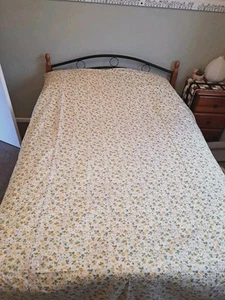 Vintage Made In Australia Floral Single Bedspread-COTTON-250cm X 180cm - Picture 1 of 5