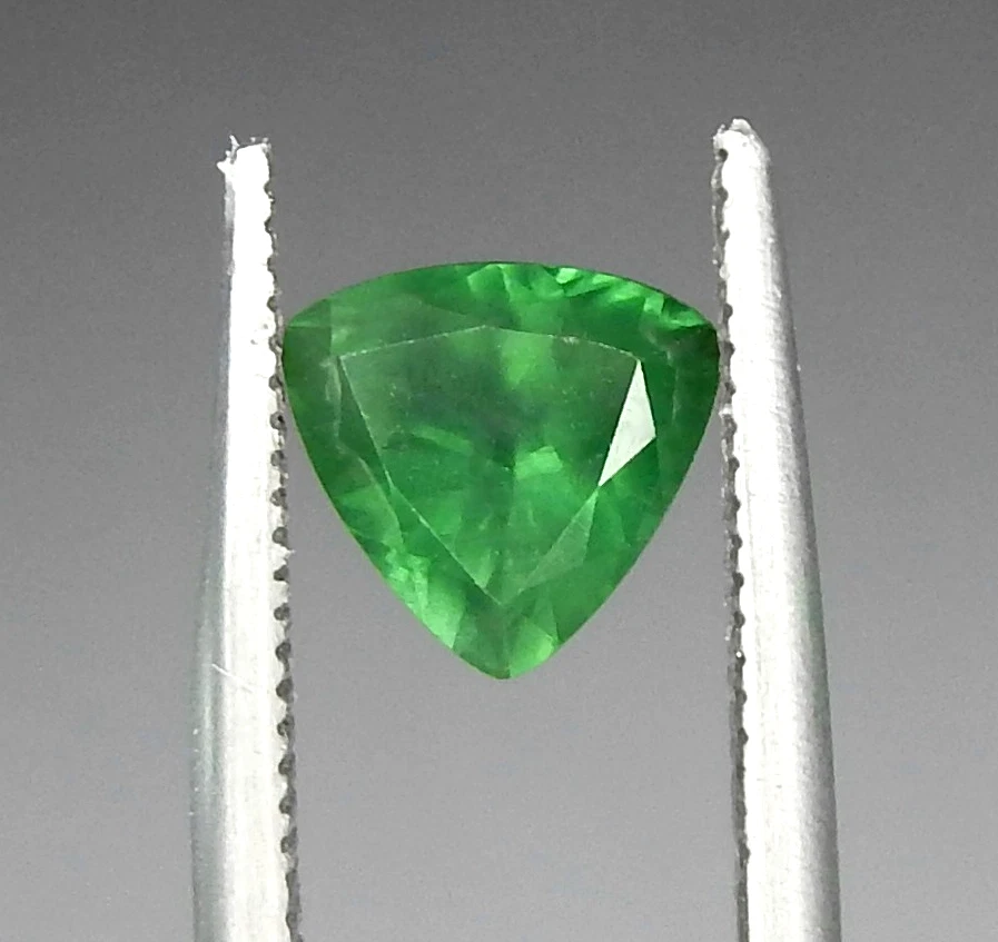 1,3 quilates VVS apatita verde viva natural extraída sin calefacción facetada trillón Brasil Foto 1 de 4