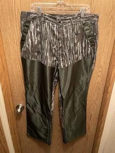VTG 10X Brush Briar Hunting Pants 40x28 Medium Realtree Ankles Outdoor Work - Picture 1 of 9