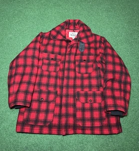 Chaqueta de Colección Años 90 Woolrich Buffalo Check Roja A Cuadros Lana Aislada XL/XXL  - Imagen 1 de 7