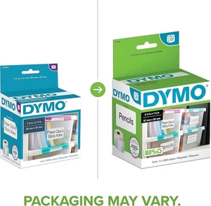 Dymo 30334 2-1/4" x 1-1/4 Multipurpose Labels 1 Roll of 1000 For LabelWriter NEW - Picture 1 of 6