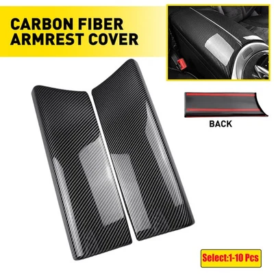 10Pcs For 15–21 C43 C63 AMG C300 W205 Carbon Fiber Style Armrest Cover Mercedes — 第 1/4 张图片