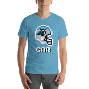 Carolina Panthers NES Casco de Fútbol 8-bit Tecmo Super Bowl Camiseta Retro - Imagen 1 de 7