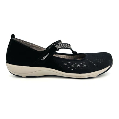 Womens 11.5-12 42 Dansko Haven Black Mary Jane Hook Loop Adjustable Ballet Flats - Image 1 of 4