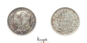 Reino de los Países Bajos, Guillermina I., 10 céntimos 1894, Schulman 879, 1,39 g., ss - Imagen 1 de 1