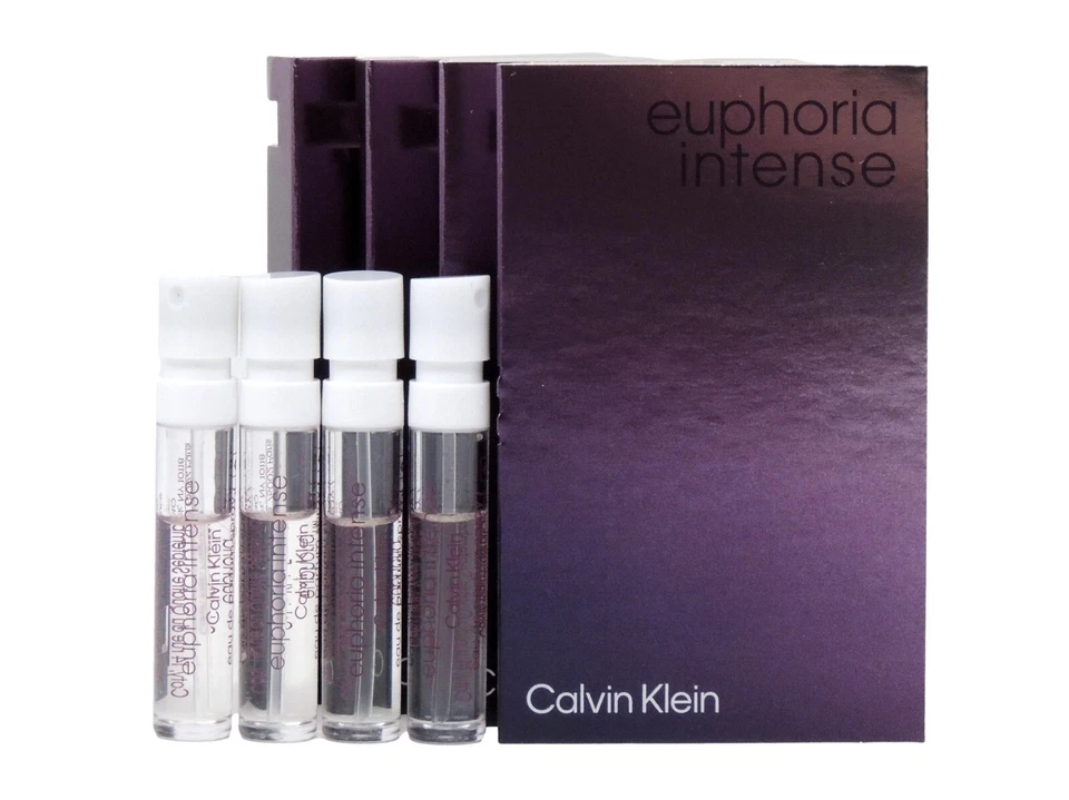 CALVIN KLEIN EUPHORIA INTENSO EDP 1,2 ml .04 fl oz x 4 frascos de muestra de spray de perfume Foto 1 de 1