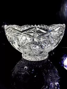 VINTAGE BOHEMIA CRYSTAL BOWL FROM CZECH REPUBLIC - Picture 1 of 9