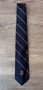 Vintage Tie Stratton Crooke Crest Coat of Arms School College Blue 62" Long - Picture 1 of 7
