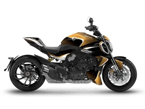 NEW Graphic kit for DUCATI DIAVEL V4 (2023~) Full Graphic kit (BR-YBW) - Picture 1 of 7