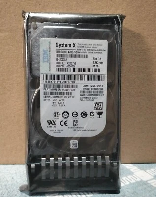 42D0752 500GB 7.2K 6Gbps SATA 2.5" SFF Slim-HS HDD Lenovo 42D0753 42D0756 - Image 1 of 2