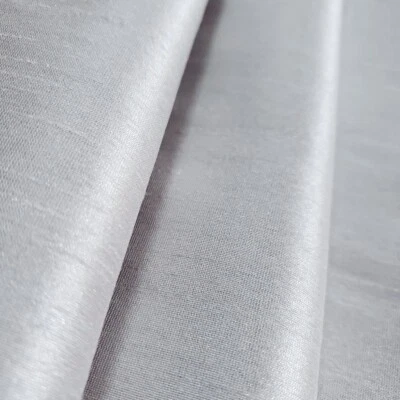 LUXURY FAUX SILK POLY DUPIONI FABRIC 58" BY THE YARD -60 COLORS - Image 1 of 2