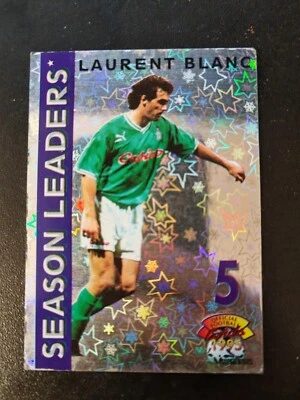 LAURENT BLANC SEASON LEADERS ST ETIENNE ASSE  PANINI FOOTBALL CARD 1994-1995 - Photo 1/2