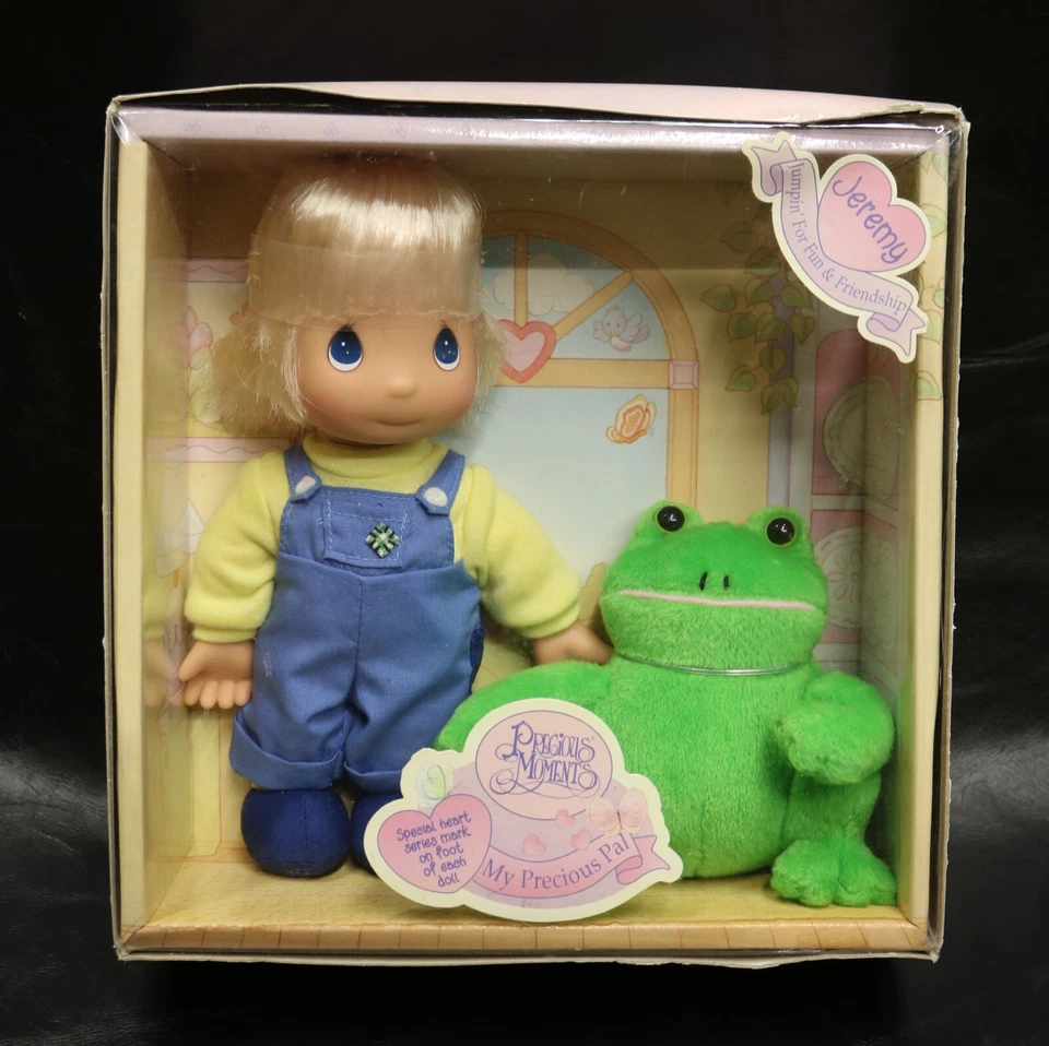 RARE Precious Moments Kimmy Brown Hair With My Precious PAL Dog 1998