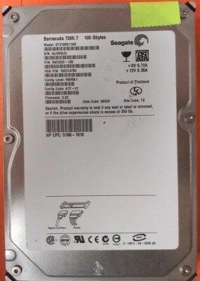 ⭐️⭐️⭐️⭐️⭐️ HDD Hard Drive SATA Desktop 3.5" Seagate ST3100011AS 100GB 9W2202-130 - Image 1 of 3