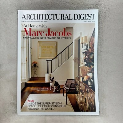 Architectural Digest Magazine September 2016 At Home With Marc Jacobs & Neville - Image 1 of 4